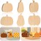 Unfinished Thanksgiving Pumpkin Wooden Table Sign Blank Wood Pumpkin Craft Blocks for DIY Crafts Autumn Harvest Halloween Home Tiered Tray Decoration,3 Styles